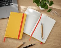 Leitz Cosy notitieboek met harde kaft, voor ft A5, geruit, geel - thumbnail