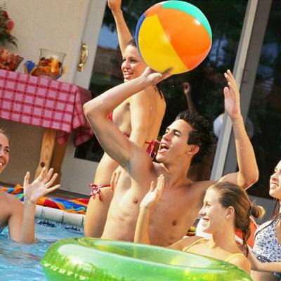 3 STKS kleurrijke opblaasbare bal buiten strand zwembad water speelgoed willekeurige kleur levering