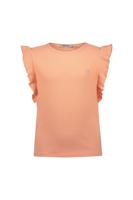 Like Flo zomer t-shirt meisjes - perzik - ruffel