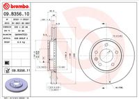 Remschijf BREMBO, Remschijftype: Binnen geventileerd, u.a. für Opel, Vauxhall, Chevrolet