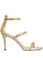 Giuseppe Zanotti sandales Harmony 90 mm à paillettes - Or