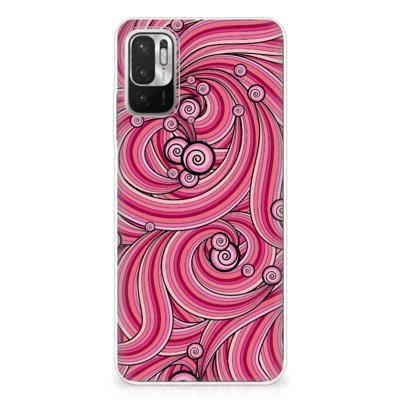 Xiaomi Redmi Note 10/10T 5G | Poco M3 Pro | Hoesje maken | Swirl Pink