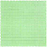 The Mosaic Factory Amsterdam Mozaiek Tegel Vierkant - Ultra Licht Groen Glas Basic 322x322 mm