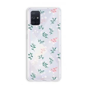 Small white flowers: Galaxy A71 Transparant Hoesje