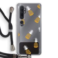 Ananasjes: Xiaomi Mi Note 10 Transparant Hoesje met koord