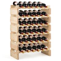 Wijnrek 36 Flessen Wijnrek met Grote Capaciteit Houten Wijnrek 63 x 28 x 85 cm