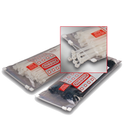 Bundelband 200x3,5mm met stalen lip transparant Mepac