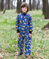 Waterproof Softshell Overall Comfy Playful Tigers Bodysuit - thumbnail