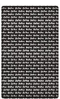 One Piece hoeslaken 90 x 200 cm zwart/wit