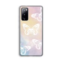 White butterfly: Samsung Galaxy S20 FE / S20 FE 5G Transparant Hoesje