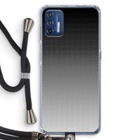 Musketon Halftone: Motorola Moto G9 Plus Transparant Hoesje met koord