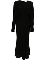 Victoria Beckham robe longue à design colour block - Noir - thumbnail