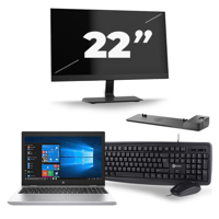 HP ProBook 650 G5 - Intel Core i5-8e Generatie - 15 inch - 16GB RAM - 256GB SSD - Windows 11 + 1x 22 inch Monitor