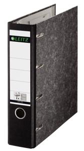Leitz giro-bank ordner, ft A4, rug 75mm, karton, zwart