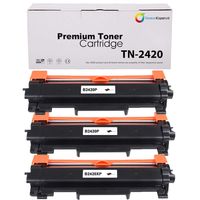 3x Brother TN-2420 alternatief Toner cartridge Zwart 6000 pagina&apos;s - thumbnail