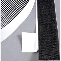 Klittenband klevend 30mm zwart haak 25m