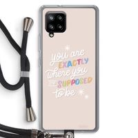 Right Place: Samsung Galaxy A42 5G Transparant Hoesje met koord
