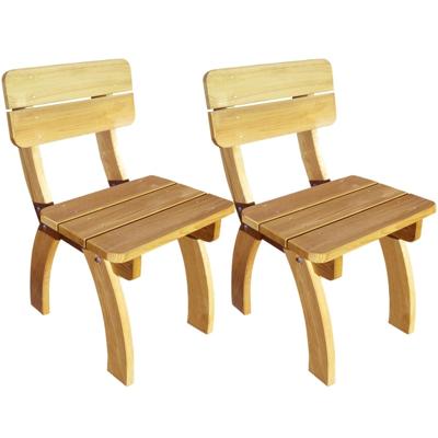Tuinstoelen 2 st geïmpregneerd grenenhout