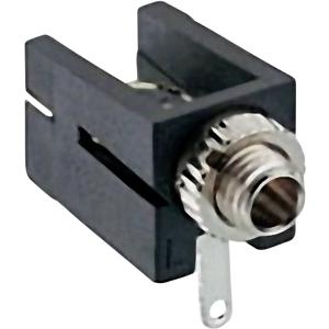 Lumberg 1501 09 Jackplug 2,5 mm Bus, inbouw horizontaal Aantal polen: 2 Mono Zwart 1 stuk(s)