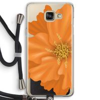 Orange Ellila flower: Samsung Galaxy A5 (2016) Transparant Hoesje met koord