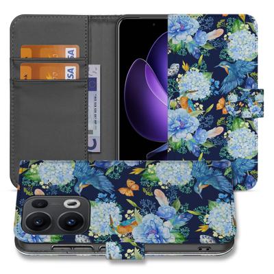 Telefoonhoesje | Met pasjeshouder | voor OPPO Reno 13 Pro IJsvogel Telefoonhoesje | Met pasjeshouder | voor OPPO Reno 13 Pro IJsvogel