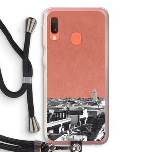 Marrakech Skyline : Samsung Galaxy A20e Transparant Hoesje met koord