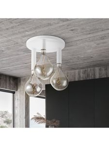 Light depot - plafondlamp Drip rond 3 lichts - wit  - Outlet