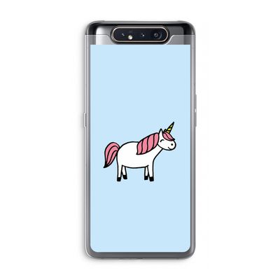 Eenhoorn: Samsung Galaxy A80 Transparant Hoesje
