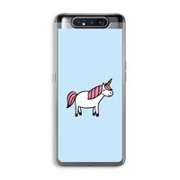 Eenhoorn: Samsung Galaxy A80 Transparant Hoesje
