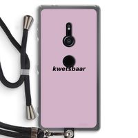 kwetsbaar: Sony Xperia XZ2 Transparant Hoesje met koord