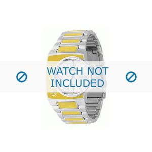 Diesel horlogeband DZ4068 Roestvrij staal (RVS) Zilver 16mm