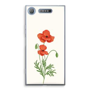 Red poppy: Sony Xperia XZ1 Transparant Hoesje