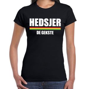 Carnaval Hedsjer de gekste t-shirt zwart voor dames