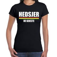 Carnaval Hedsjer de gekste t-shirt zwart voor dames - thumbnail