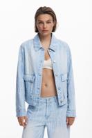 Spijkerjack met zakken - BLUE - XS