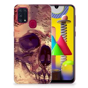 Silicone Back Case Samsung Galaxy M31 Skullhead