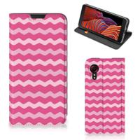 Samsung Galaxy Xcover 5 | Hoesje met Magneet | Waves Pink