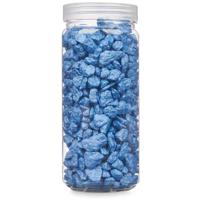 Giftdecor decoratie stenen/steentjes/kiezels - blauw - 10-20 mm steentjes - potje 700 gram