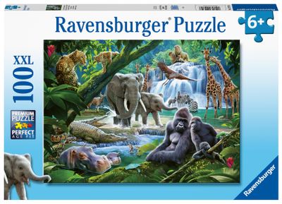 Ravensburger puzzel Jungle dieren 100 XXL stukjes
