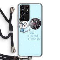 Best Friend Forever: Samsung Galaxy S21 Ultra Transparant Hoesje met koord