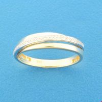 TFT Ring Diamant 0.08ct H SI Bicolor Goud - thumbnail