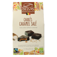 Belvas Puur met licht gezouten caramel bio 100 Gram