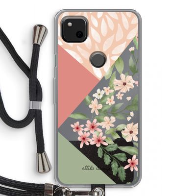Sweet heaven geometrics: Pixel 4a Transparant Hoesje met koord