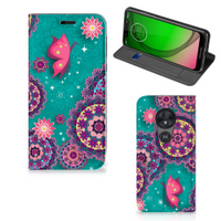 Motorola Moto G7 Play Bookcase Cirkels en Vlinders