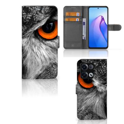 OPPO Reno8 Pro | Telefoonhoesje | Met pasjeshouder | Uil