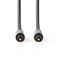 Nedis Optische Audiokabel | TosLink Male | TosLink Male | 5.00 m | Rond | Gevlochten | Gun Metal Grijs | Cover Window Box - CATB25000GY50