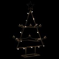 VidaXL Kerstdecoratie kerstboom 75 cm metaal zwart