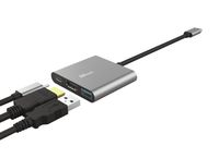 Trust Dalyx 3-in-1 Multiport USB-C Adapter adapter - thumbnail