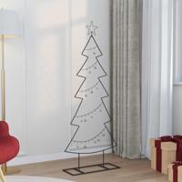 VidaXL Metalen kerstboom met standaard zwart 150 cm staal