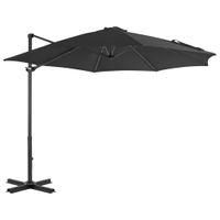 VidaXL Zweefparasol met aluminium paal 300 cm antraciet